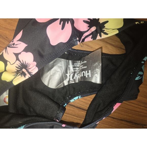 Hurley Girls Bikini Bottoms Floral Hawaiian Style Size 7/8 NWOT - Picture 2 of 4